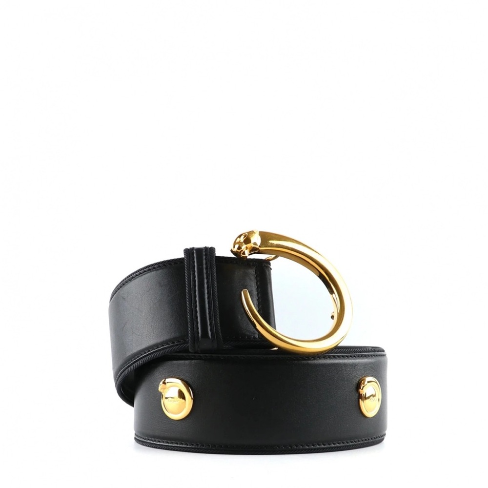 Cartier Black and Gold Women's Belt